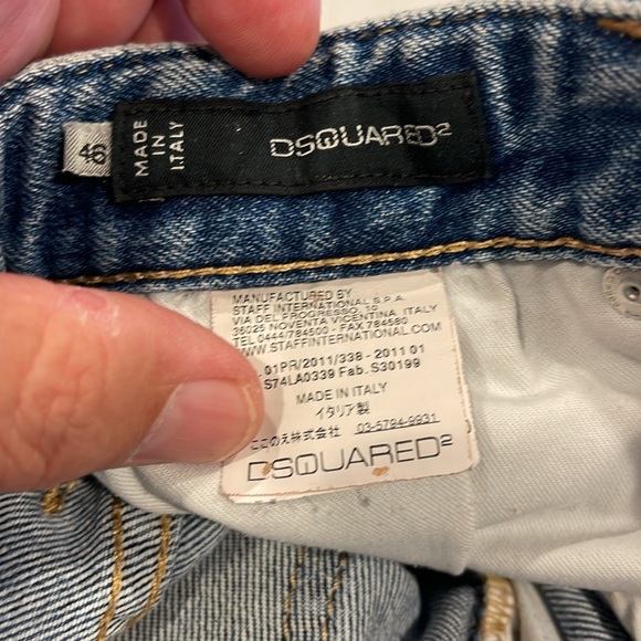 B1302 Dsquared2 Distressed Faded Jeans - 46 (but USA is 30) - Picture 4 of 12